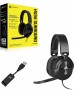 Corsair HS55 Surround Wired Gaming Headset, Dolby Audio 7.1, 20Hz - 20 kHz Frequency Response, 50mm Drivers, 1.8m Cable Length, For PC / Mac / PS4 & 5 / Xbox One Series, Carbon | CA-9011265-NA