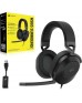 Corsair HS65 Surround Wired Gaming Headset, Dolby Audio 7.1, 20Hz - 20 kHz Frequency Response, 1.8m Cable Length, Omni Directional, 50mm Drivers, For PC / Mac / PS4/5, Xbox One, Black | CA-9011270-NA