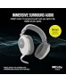 CORSAIR HS65 WIRELESS Multiplatform Gaming Headset with Bluetooth – Dolby 7.1 Surround Sound – Omni-Directional Microphone – iCUE Compatible – PC, Mac, PS5, PS4, Nintendo Switch, Mobile – White | CA-9011286-EU2