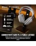 CORSAIR HS80 MAX WIRELESS Multiplatform Gaming Headset with Bluetooth – Dolby Atmos – Omni-Directional Microphone – iCUE Compatible – PC, Mac, PS5, PS4, Nintendo Switch, Mobile – White | CA-9011296-EU