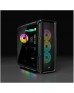 Corsair Icue 5000T Rgb Mid-Tower Atx Pc Case-208 Individually Addressable Rgb Leds-Fits Multiple 360mm Radiators-Easy Cable Management-3 Included Corsair Ll120 Rgb Fans | CC-9011230-WW