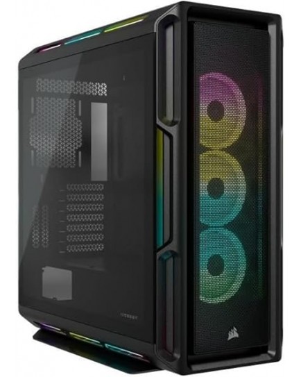 Corsair Icue 5000T Rgb Mid-Tower Atx Pc Case-208 Individually Addressable Rgb Leds-Fits Multiple 360mm Radiators-Easy Cable Management-3 Included Corsair Ll120 Rgb Fans | CC-9011230-WW