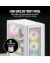 Corsair iCUE 4000D RGB AIRFLOW Mid-Tower Case - 3x AF120 RGB ELITE Fans - iCUE Lighting Node PRO Controller - High-Airflow Design - CORSAIR RapidRoute Cable Management System - True White | CC-9011241-WW