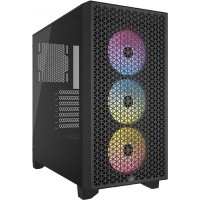 CORSAIR 3000D RGB Tempered Glass Mid-Tow...