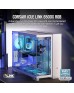 CORSAIR iCUE LINK 6500X RGB Mid-Tower ATX Dual Chamber PC Case – Panoramic Tempered Glass - Reverse Connection Motherboard Compatible -– 3x CORSAIR RX120 RGB Fans Included – White | CC-9011270-WW