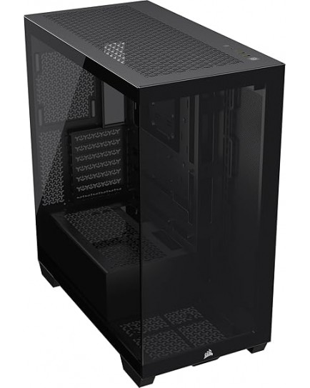 CORSAIR 3500X Mid-Tower ATX PC Case – Panoramic Tempered Glass – Reverse Connection Motherboard Compatible – No Fans Included – Black |  CC-9011276-WW