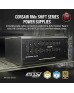 Corsair RM750x SHIFT Fully Modular ATX Power Supply - 80 PLUS Gold - ATX 3.0 - PCIe 5.0 - Zero RPM - Modular Side Interface - Black | CP-9020251-UK