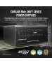 Corsair RM1000x Shift Fully Modular ATX Power Supply - Modular Side Interface - ATX 3.0 & PCIe 5.0 Compliant - Zero RPM Fan Mode - 105°C-Rated Capacitors - 80 Plus Gold Efficiency - Black | CP-9020253-UK 