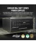 ﻿Corsair RM1200x Shift Fully Modular ATX Power Supply - Modular Side Interface - ATX 3.0 & PCIe 5.0 Compliant - Zero RPM Fan Mode - 105°C-Rated Capacitors - 80 Plus Gold Efficiency - Black | CP-9020254-UK