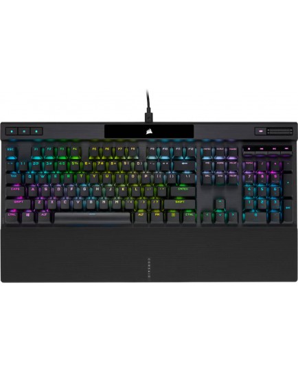 Corsair K70 Pro RGB Optical-Mechanical Keyboard, Linear OPX Switches, Doubleshot PBT, OPX Technology, Corsair AXON Hyper-Polling Processor, Detachable Type-C, ENG US Layout, Black | CH-910941A-NA