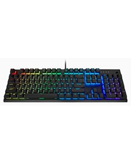 Corsair K60 Rgb Pro Mechanical Gaming Keyboard Cherry Keyswitches Durable Aluminum Frame Customisable Per Key Backlighting, Black | CH-910D019-NA