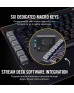 Corsair K95 RGB PLATINUM Mechanical Gaming Keyboard, 6 Dedicated G-Keys, Detachable Wrist Rest, Cherry MX Speed, Black | CH-9127014-NA