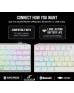 Corsair K70 RGB Pro Mini Wireless Mechanical Gaming Keyboard, Swappable Cherry MX Switches, PBT Double Shot Keycaps, For PC / Mac / Mobile / Playstation, English Layout, White | CH-9189110-NA