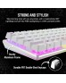 Corsair K70 RGB Pro Mini Wireless Mechanical Gaming Keyboard, Swappable Cherry MX Switches, PBT Double Shot Keycaps, For PC / Mac / Mobile / Playstation, English Layout, White | CH-9189110-NA