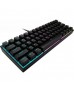 Corsair K65 RGB MINI 60% Mechanical Gaming Keyboard, Cherry MX Red Swtiches, 61 Keys, Full Key (NKRO) Keys, , Wired Connectivity, AXON Hyper-Processing Technology, Black | CH-9194010-NA