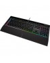 Corsair K55 RGB PRO XT RGB USB 3.0 Type-A Gaming Keyboard, Rubber Dome Switches, 16.8 Million Colors, Wrist Rest Included, IP42 Rate Protection, Wired Connectivity | CH-9226715-NA