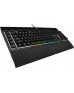 Corsair K55 RGB PRO RGB USB 2.0 Type-A Gaming Keyboard, Rubber Dome Switch, 16.8 Million Colors, Wrist Rest Included, IP42 Rate Protection, Wired Connectivity, Black | CH-9226765-NA