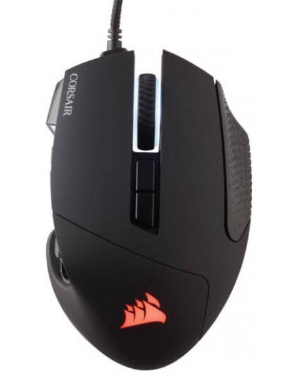 Corsair Scimitar RGB Elite, MOBA/MMO Gaming Mouse, Backlit RGB LED, 18000 DPI, Optical - Black | COR-MS-SCIMITAR-ELITERGB-BLK | CH-9304211-EU