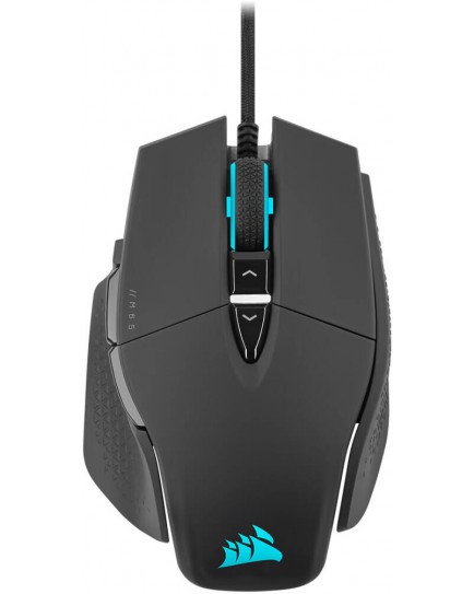 Corsair M65 RGB ULTRA Wired Gaming Mouse, MARKSMAN 26K Sensor, 26,000 DPI, 8 Programmable Buttons, 1.8m Drag-Reducing Paracord, Black | CH-9309411-EU