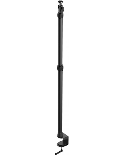 Corsair Elgato Multi Mount, Extendable up to 125 cm/ 49 in, Center Ball Head, 1/4" Screw, Padded Desk Clamp, Compatible with All Elgato Multi Mount Accessories - Black | 10AAB9901