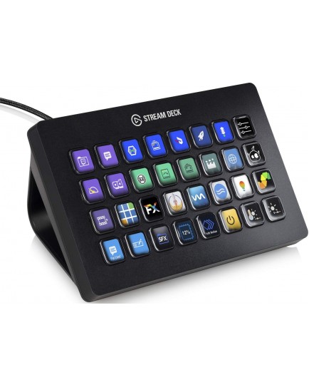 Corsair Elgato Stream Deck XL - Advanced Stream Control with 32 customizable LCD keys, for Windows 10 and macOS 10.13 or later - Black | 10GAT9901