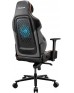 COUGAR NxSys Aero Gaming Chair with Integrated RGB Fan & Premium PVC Leather, Adjustable 3D Armrests, Elastomeric Mesh, Durable Steel Frame, 3" Wheels, 160kg Max Weight, Black-Orange | 3MARPORB.0001