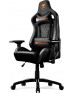 Cougar Armor Titan Gaming Chair, Premium PVC Leather, 4D Armrest, Piston Lift Height Adjustment, Up to 170° Reclining, 160kg Max Weight Capacity, Black / Orange | CG-CHAIR-ARMOR-TTN-BLK | 3MATBNXB.0001