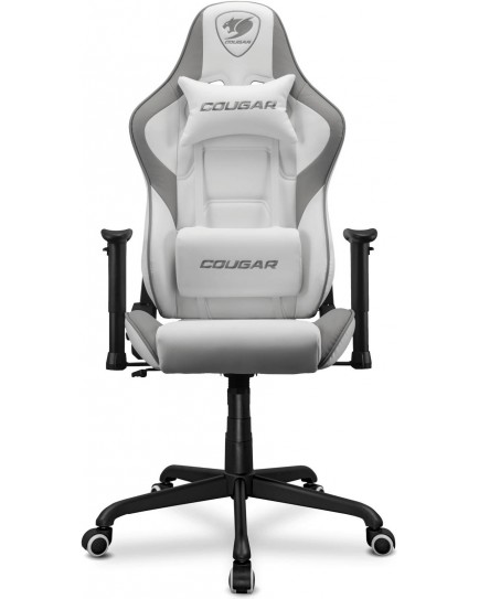 COUGAR Armor Elite Gaming Chair, Premium PVC Leather, 2D Armrest, Piston Height Adjustment, Class 4 Gas Lift Cylinder, 160° Reclining, Up to 120Kg Max Load, White- CG-CHAIR-ARMOR-ELITE-WHT | 3MELIWHB.0001