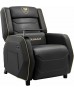 COUGAR RANGER PRO ROYAL Adjustable Gaming Sofa with Detachable Swivel Table, Breathable PVC Leather, Side Storage Pocket, USB Type-C Charging Port, Headrest & Lumbar Pillow, Black/Gold | 3MRGPGLB.0001