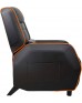 Cougar Ranger S Gaming Sofa, Side Storage Pocket, Breathable PVC Leather, Headrest Lumbar Pillow, Adjustable Design, Up to 160Kg Weight Capcity, Black/Orange | 3MRGSORB.0001