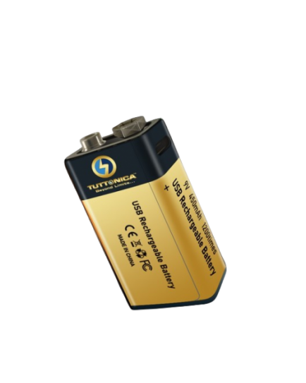 TUTTONICA 9V TYPE C RECHARGEABLE BATTERY