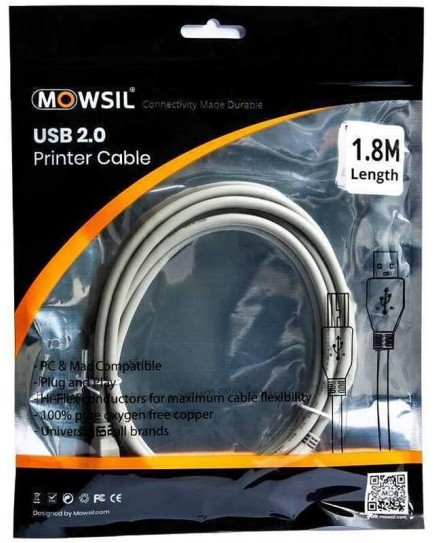 Mowsil Printer Cable 1.8M