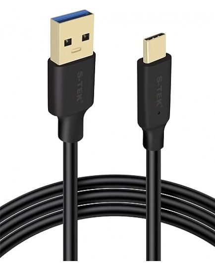 S-TEK USB 3.0 TO TYPE-C 3A FAST CHARGING BRAIDED CHARGE CABLE -3METER