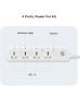 S-TEK Extension Cord [10 ft/3 mtr] Power Strip Surge Protector(4WAY)