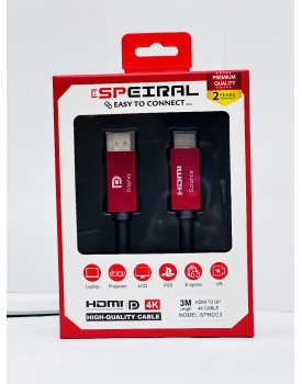 Speiral HDMI to DisplayPort 3M...