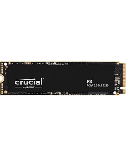 CRUCIAL P3 1TB M.2 PCIe Gen3 NVMe Internal SSD - Up to 3500MB/s