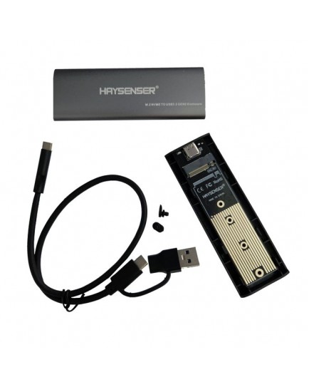 Haysenser M.2 Nvme & M.2 NGFF, M.2 SSD to USB3.1 Enclosure