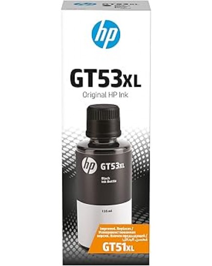 Hp Gt53XL 135-ml Original Ink Bottle BLACK