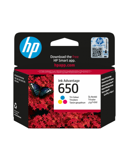 HP 650 Tri-Colour Original Ink Advantage Cartridge