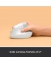 Logitech Lift Vertical Ergonomic Mouse WHITE