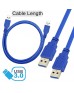 HAYSENSER USB 3.0 Type A Male to Type A Male Cable- 1.5METER