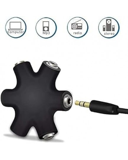 HAYSENSER AUDIO SPLITTER- 5 Ports for 3.5mm Devices