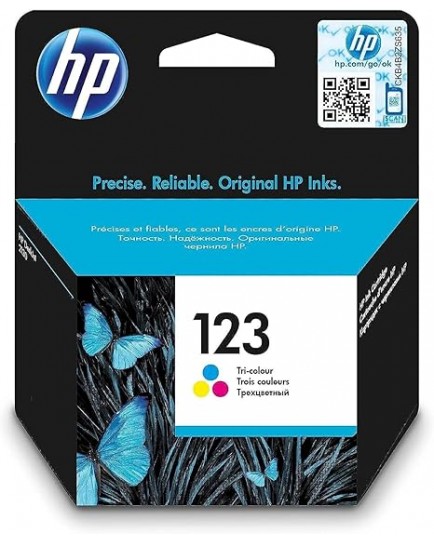 Hp 123 Tri-Colour Original Ink Cartridge