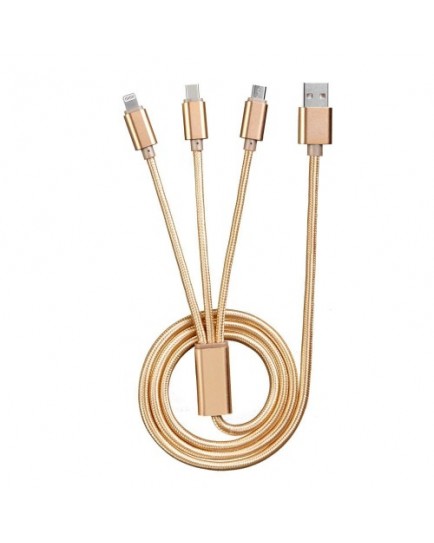 Tuttonica TUTTO-C101 3 in 1 Fast Charging & Data Sync Cable 